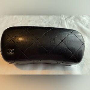 CHANEL Black Quilted Caviar Leather
Sunglass Eyeglass Case.